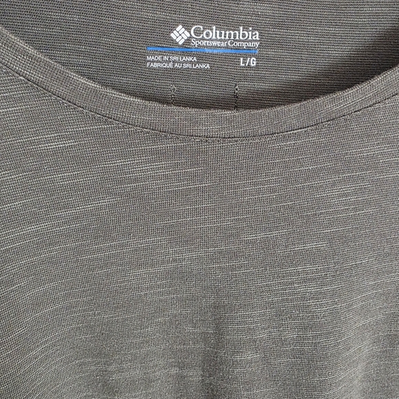 Columbia Short Sleeve Olive Green Heather Midi Dress - Picture 2 of 2